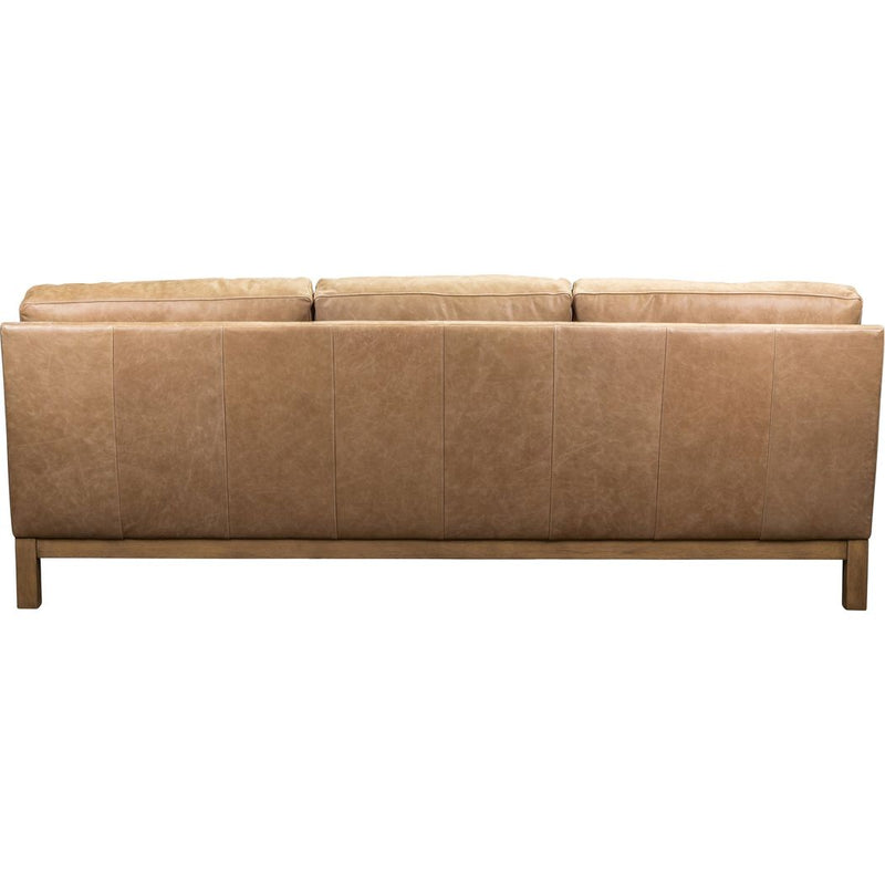 Paxton Leather In Collins Celadon Sofa-Sofas & Loveseats-Olivia + Quinn-LOOMLAN