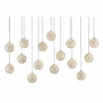 Pearl Finhorn Rectangular 15-Light Multi-Drop Pendant