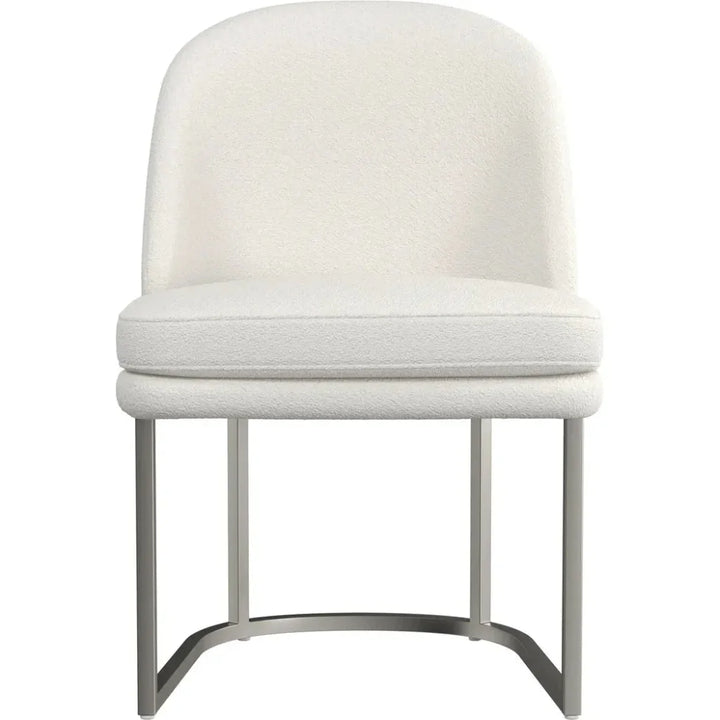 Pearl Performance Fabric Armless Dining Chair 2PC - LOOMLAN - Bassett Mirror - Dining Chairs