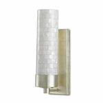 Pearl Silver Leaf Abadan Wall Sconce