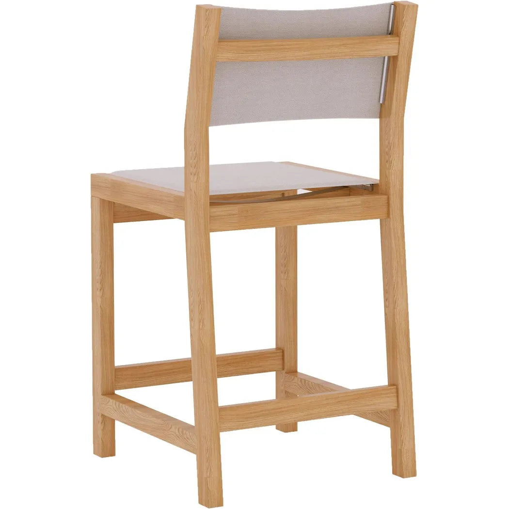 Pearl Teak Outdoor Counter Height Stool