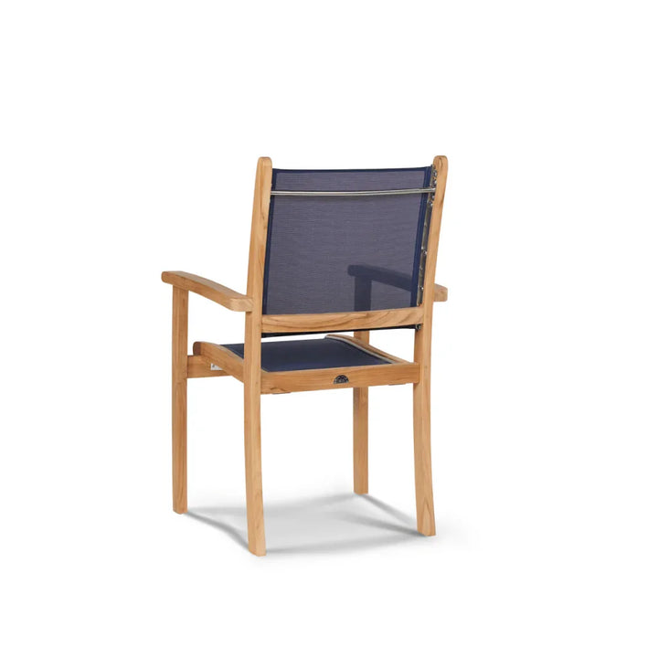 Pearl Teak Patio Square Dining Set 5PC-Outdoor Dining Sets-HiTeak-LOOMLAN