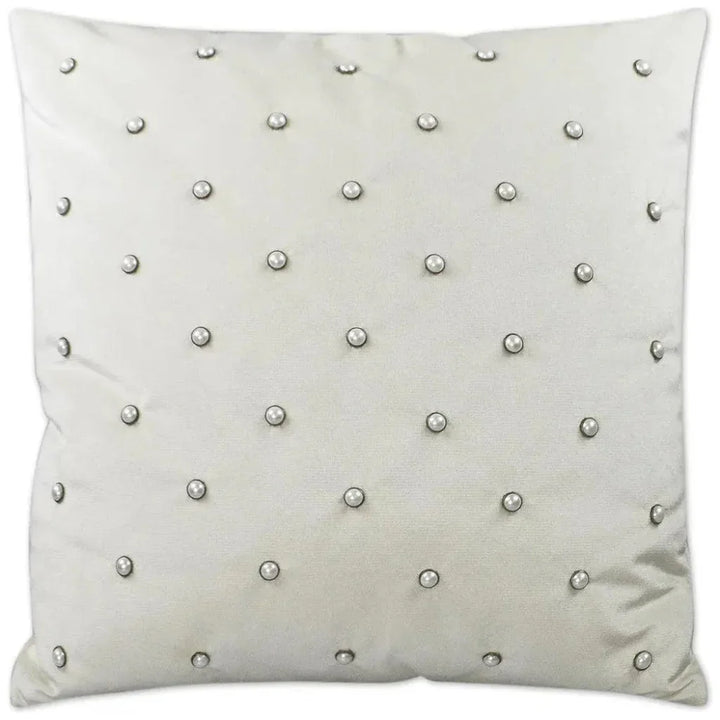 Pearlesque Marshmallow White Throw Pillow Insert - LOOMLAN - D.V. Kap - Throw Pillows