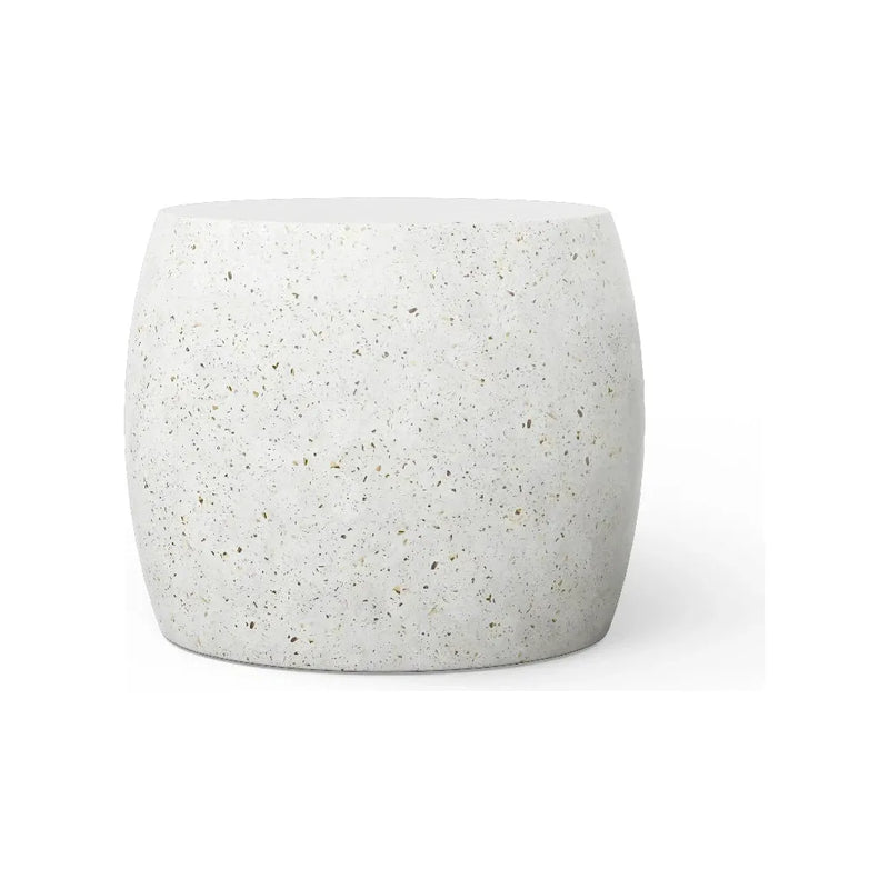 Pebble Concrete Made Outdoor Side Tables