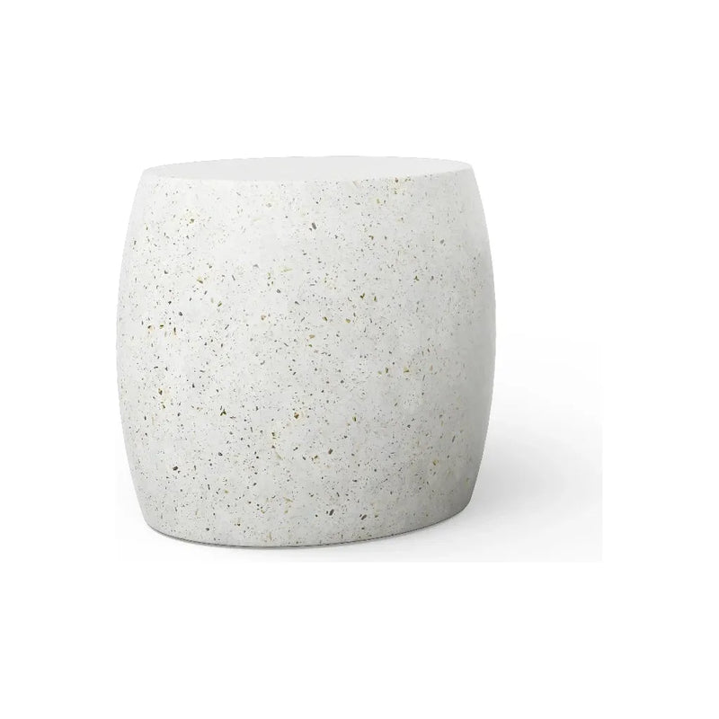 Pebble Concrete Made Outdoor Side Tables