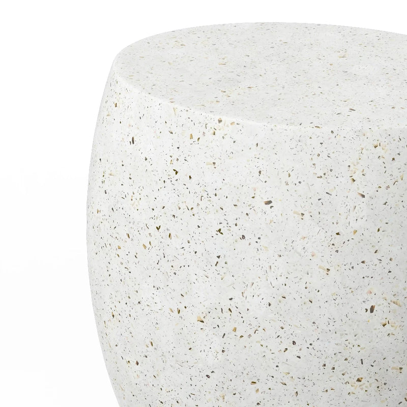 Pebble Concrete Made Outdoor Side Tables