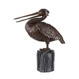 Pelican Elegant Bronze Finish Sculpture