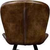 Peloso Leather Armless Side Chair-Accent Chairs-Furniture Classics-LOOMLAN