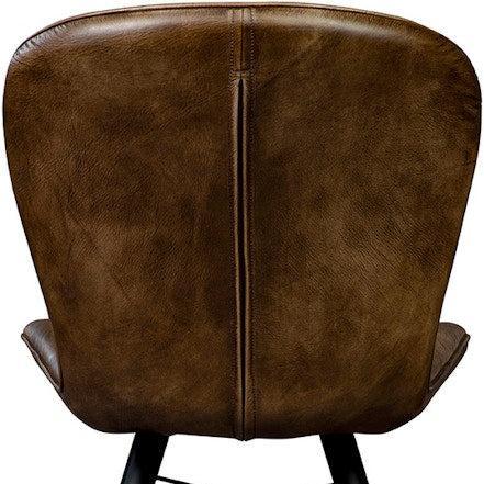 Peloso Leather Armless Side Chair-Accent Chairs-Furniture Classics-LOOMLAN