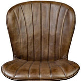 Peloso Leather Armless Side Chair-Accent Chairs-Furniture Classics-LOOMLAN