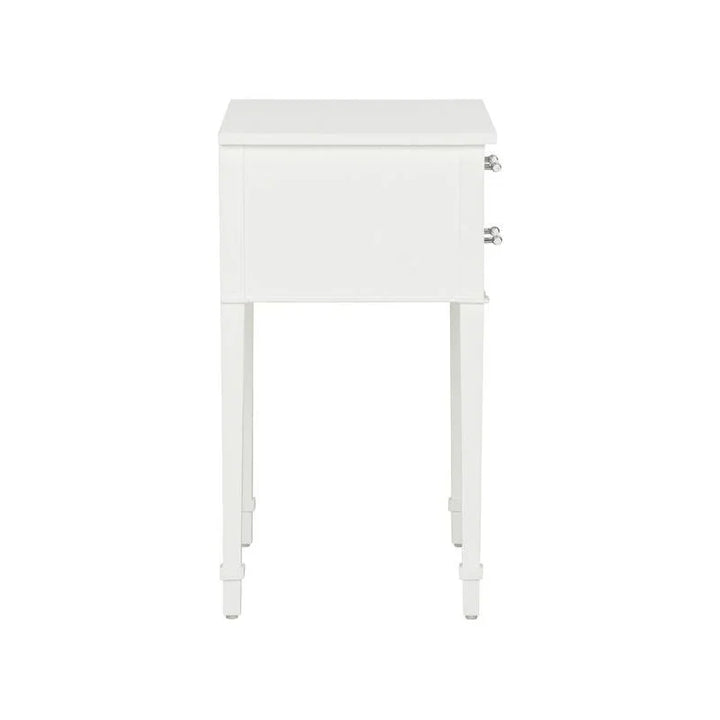 Pembroke White Rectangular Side Table - LOOMLAN - Chelsea House - Side Tables