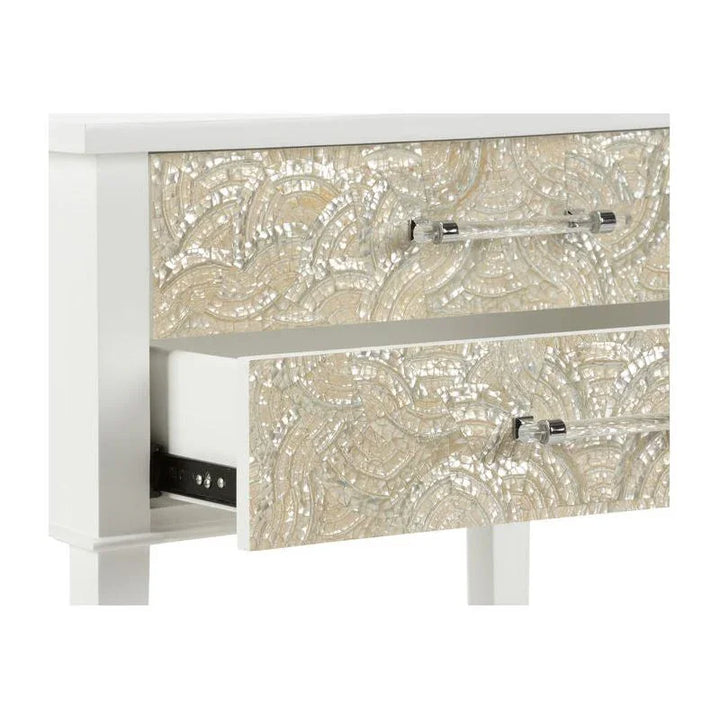 Pembroke White Rectangular Side Table - LOOMLAN - Chelsea House - Side Tables
