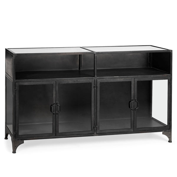 Pender Glass Door Black Display Sideboard