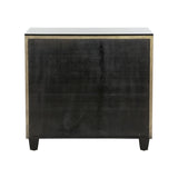 Pendry Two Drawer Gold Nightstand-Nightstands-Chelsea House-LOOMLAN