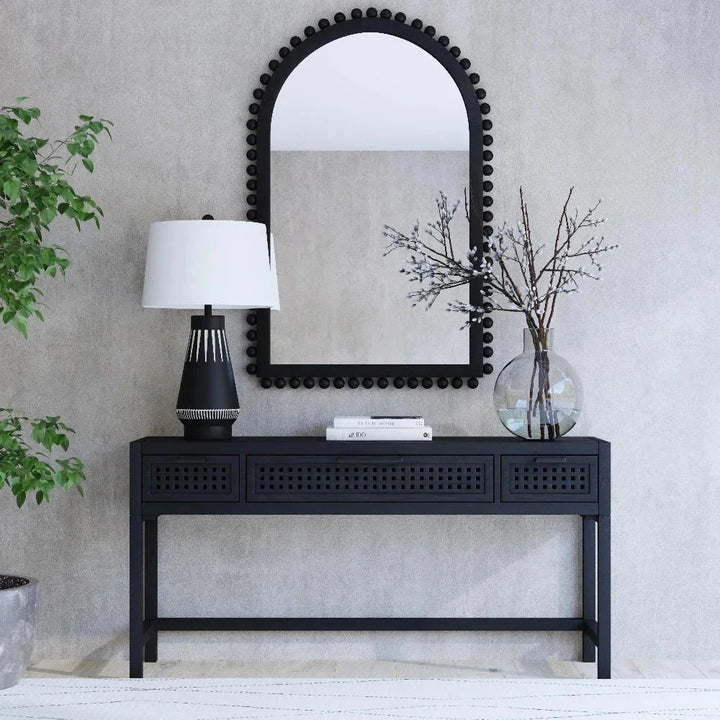 Pentak Solid Mango Black Sofa Table - LOOMLAN - Bassett Mirror - Console Tables