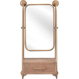 Peralta Mirror Shelf Gold