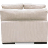 Plunge Polyester and Plywood Cream Armless Slipper Chair Sofas & Loveseats LOOMLAN By Moe's Home