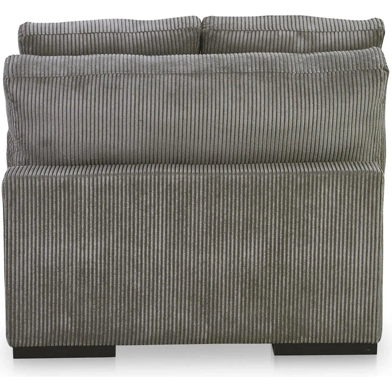 Plunge Polyester and Plywood Grey Armless Slipper Chair Sofas & Loveseats LOOMLAN By Moe's Home