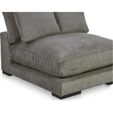 Plunge Polyester and Plywood Grey Armless Slipper Chair Sofas & Loveseats LOOMLAN By Moe's Home