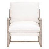 Performance Fabric White Boucle Natural Sling Hamlin Club Chair Club Chairs LOOMLAN By Essentials For Living