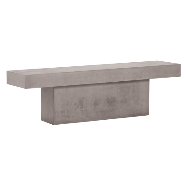 Perpetual T-Bench – Slate Gray Outdoor Bench-Outdoor Benches-Seasonal Living-LOOMLAN