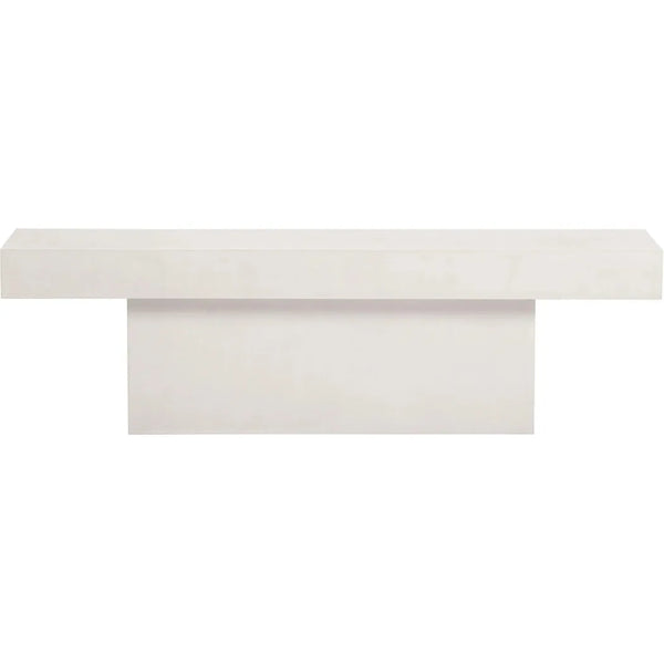 Perpetual T-Bench – White Outdoor Bench