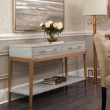 Perrine Wooden Rectangular Console Table