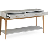 Perrine Wooden Rectangular Console Table