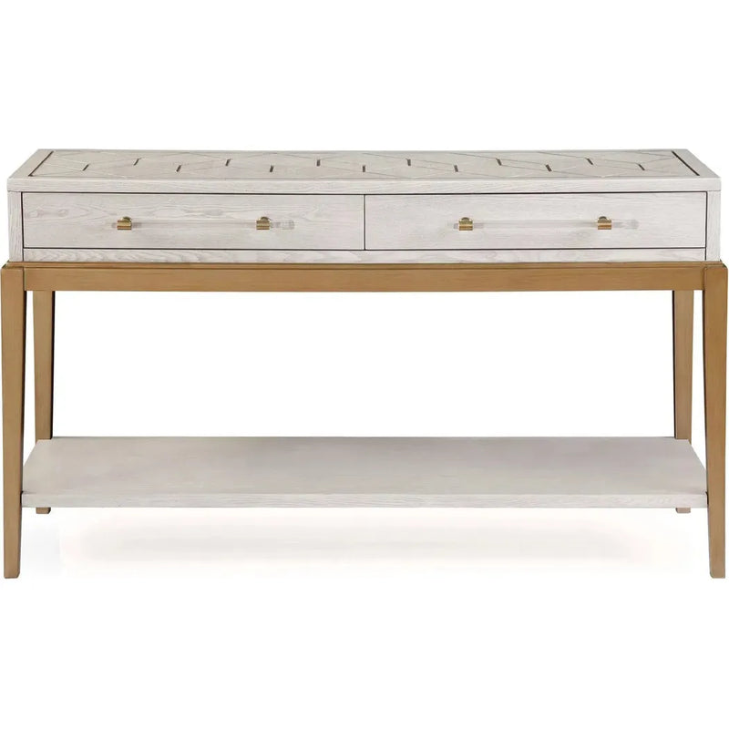 Perrine Wooden Rectangular Console Table