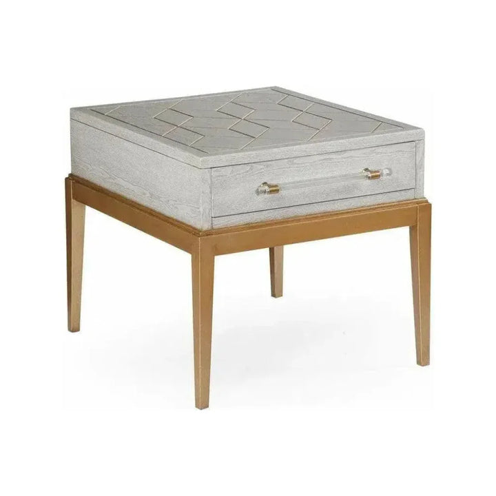 Perrine Wooden Rectangular Side Table - LOOMLAN - Bassett Mirror - Side Tables