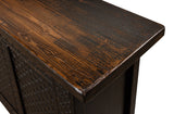 Persian Black Sideboard Large Cabinet 79"-Sideboards-Sarreid-LOOMLAN