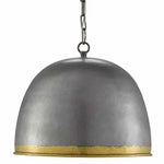 Pewter Polished Brass Matute Pendant