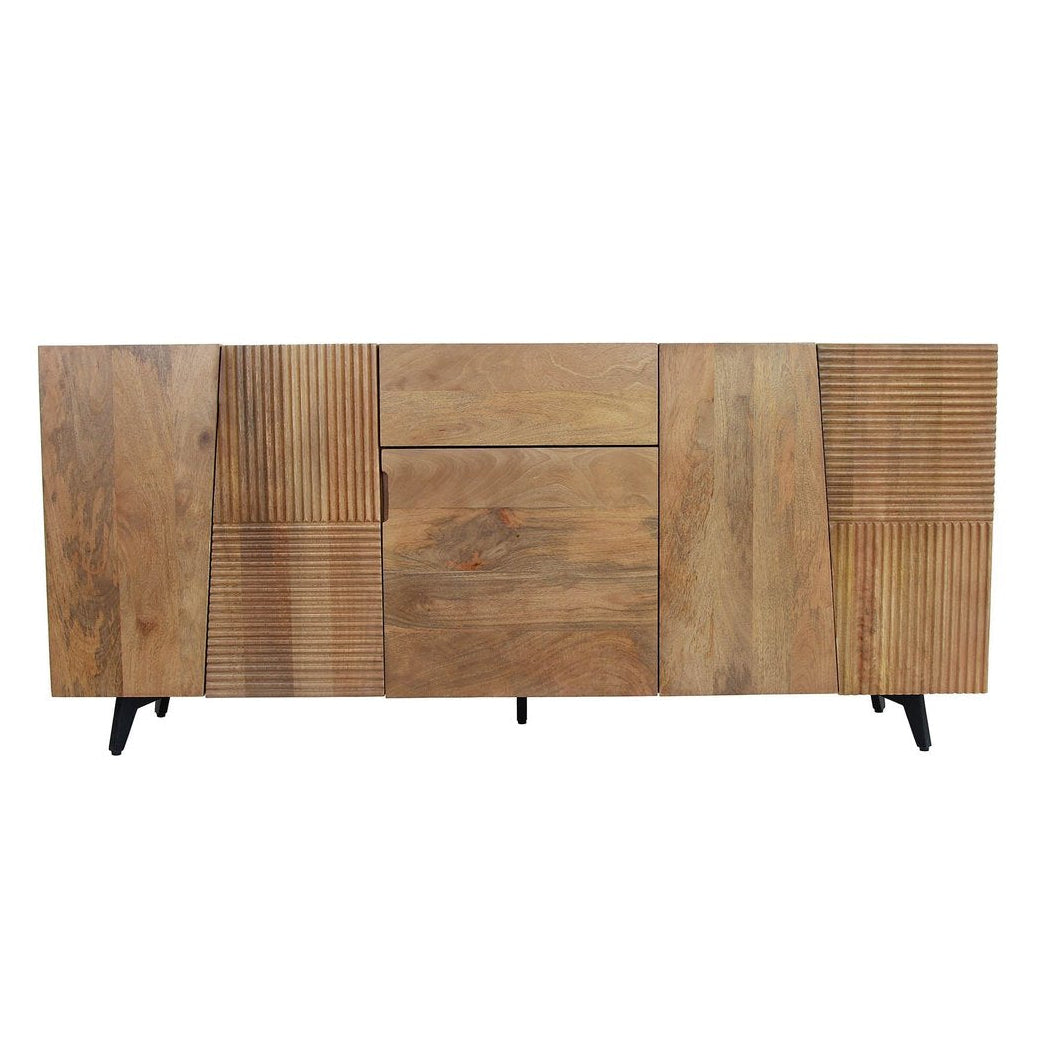 67-Inch Mango Wood Sideboard with 4 Doors | LOOMLAN