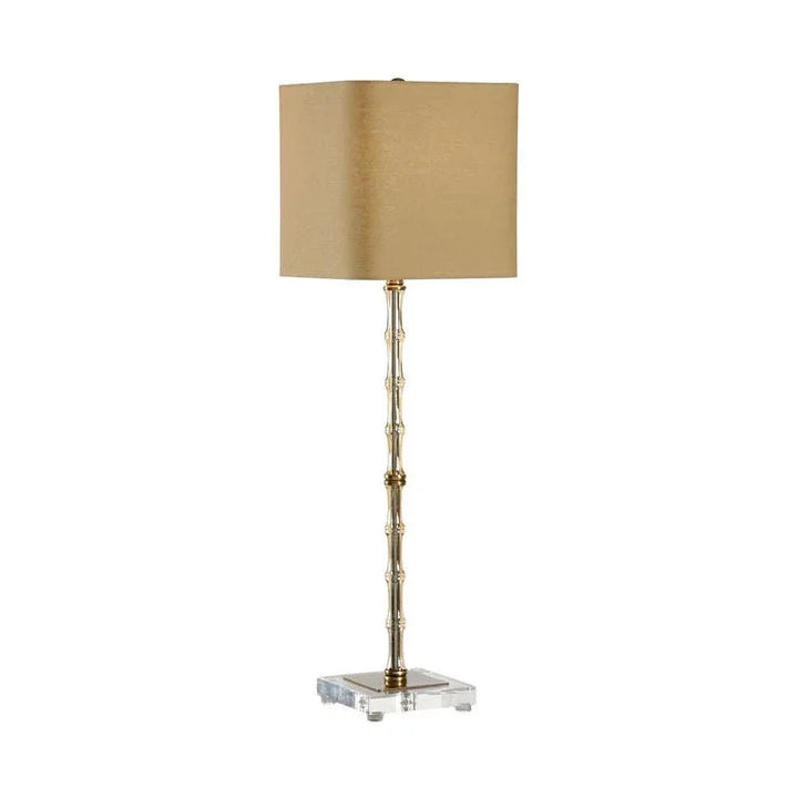 Phillips Bamboo Brass And Crystal Design Table Lamp - LOOMLAN - Chelsea House - Table Lamps