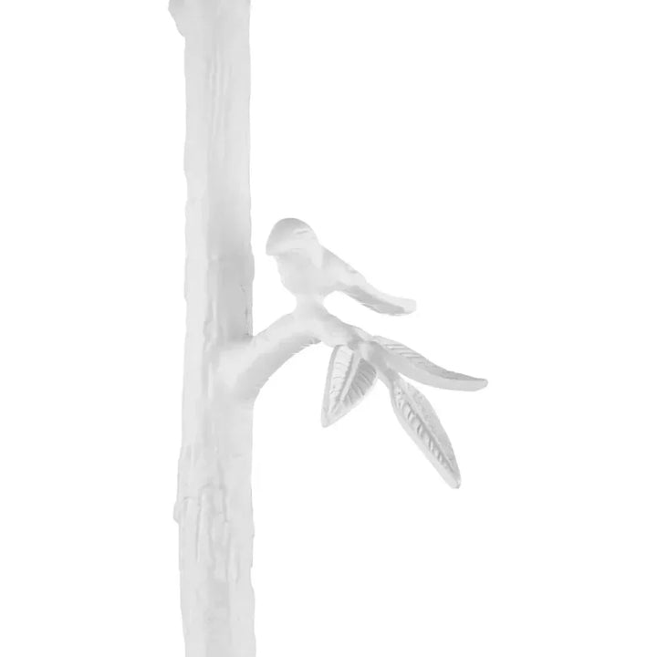 Piaf Aluminum White Floor Lamp-Floor Lamps-Currey & Co-LOOMLAN