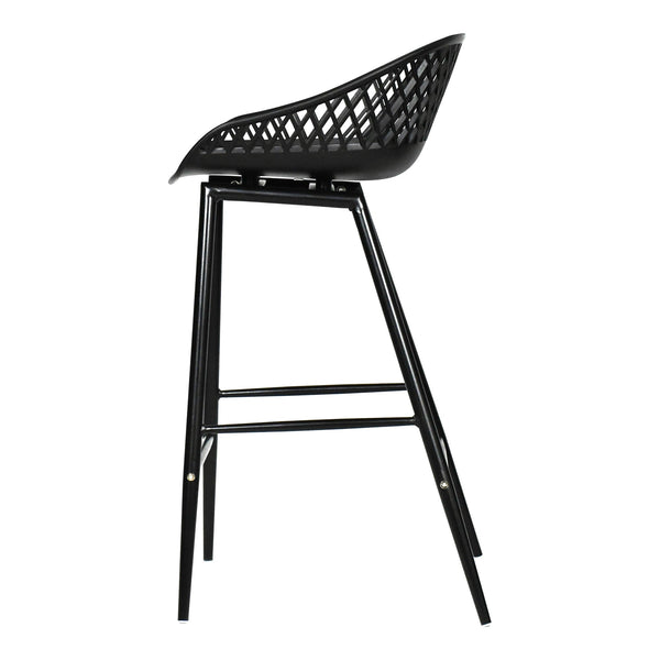  Piazza Black Outdoor Counter Stool Moe' Home