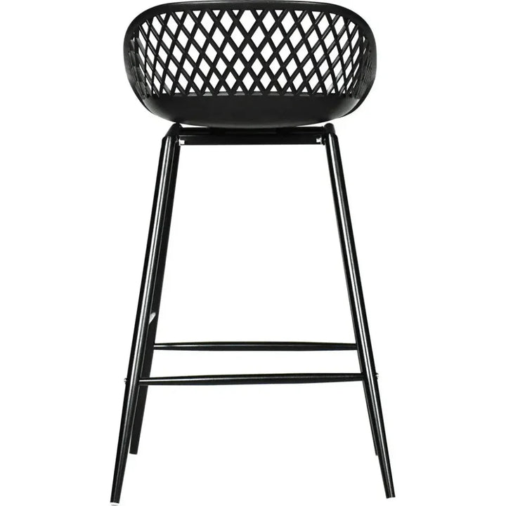Piazza Black Outdoor Counter Stool - LOOMLAN - Moe's Home - Counter Stools
