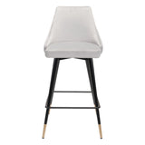 Piccolo Counter Chair Gray Counter Stools LOOMLAN By Zuo Modern