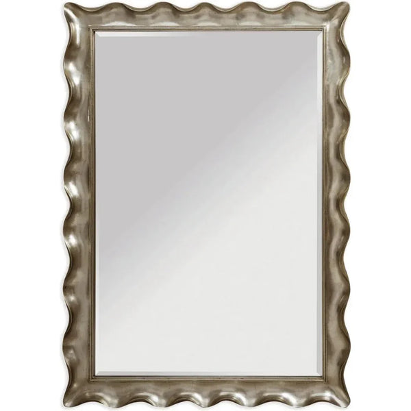 Pie Crust Polyurethane Brown Vertical Floor Mirror-Floor Mirrors-Bassett Mirror-LOOMLAN