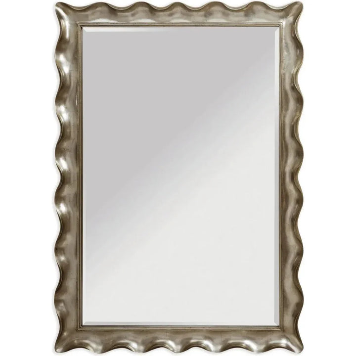 Pie Crust Polyurethane Brown Vertical Floor Mirror-Floor Mirrors-Bassett Mirror-LOOMLAN