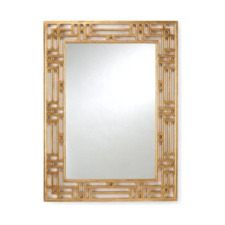 Pierced Metal Framed Wall Mirror - LOOMLAN - Chelsea House - Wall Mirrors