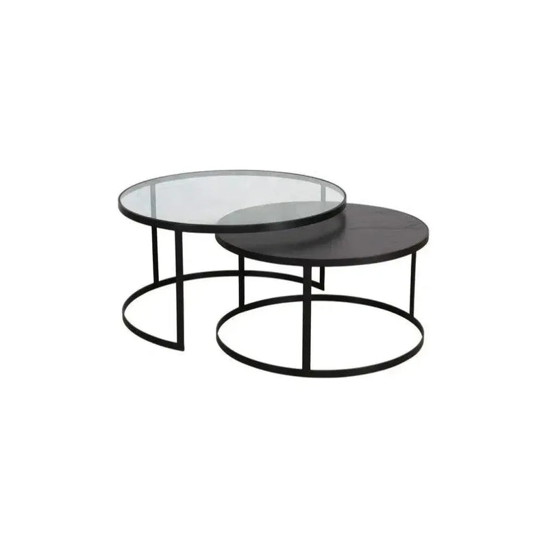 Pierre Iron d Nesting Round Coffee Table-Coffee Tables-Artesia-LOOMLAN