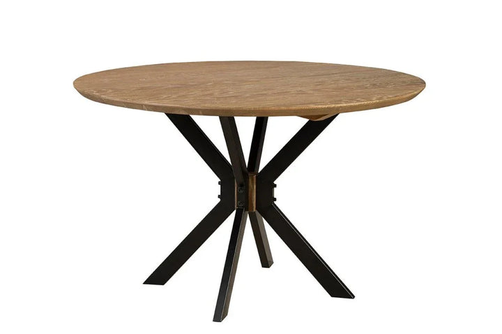 Pierre Wooden Round Dining Table-Dining Tables-Furniture Classics-LOOMLAN