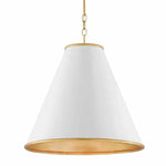 Pierrepont Gold & White Large Pendant