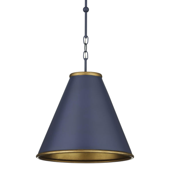 Pierrepont Small Blue Pendant Pendants LOOMLAN By Currey & Co