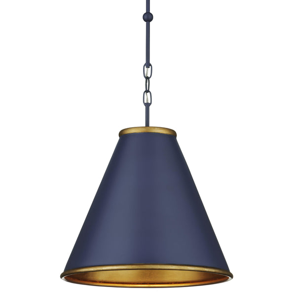 Pierrepont Small Blue Pendant Pendants LOOMLAN By Currey & Co