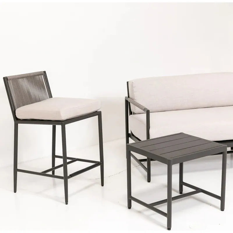 Pietra Aluminum Outdoor End Table