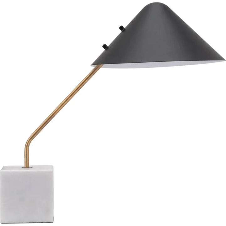 Pike Table Lamp Black & White - LOOMLAN - Zuo Modern - Table Lamps