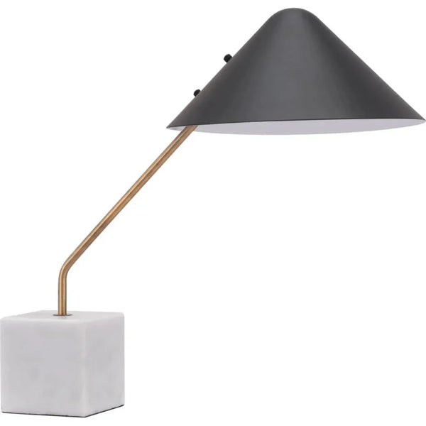 Pike Table Lamp Black & White - LOOMLAN - Zuo Modern - Table Lamps