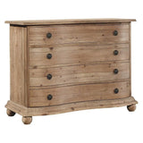 Pine Bowfront Brown Chest